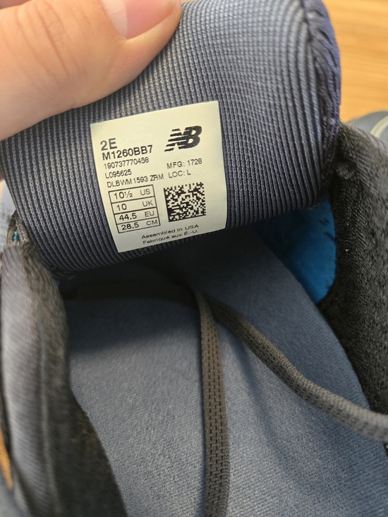 New Balance Mens 1260 V7 Shoes Blue Running Lace Up Sneakers Size 10.5 - Picture 15 of 16